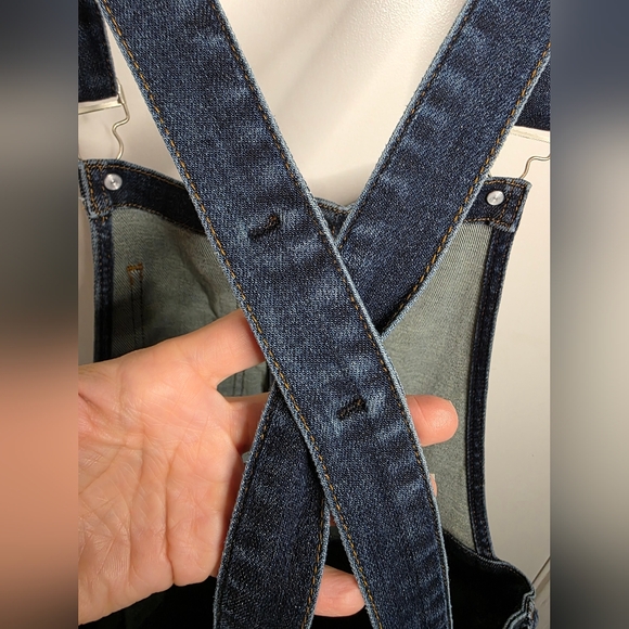 *2 FOR $30* Judy Blue Dark Denim Overall Dress - Picture 7 of 16